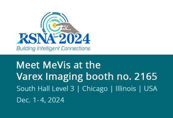 Meet MeVis at the Varex Imaging booth no. 2165 at RSNA 2024 in Chicago, USA